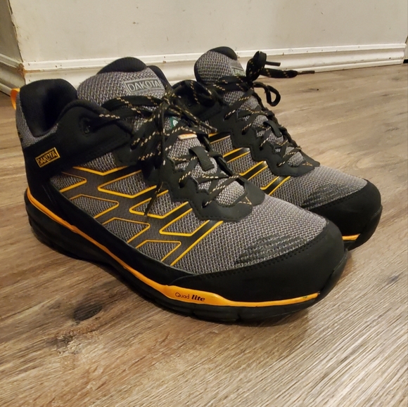 Dakota Aluminum Toe Steel Plate Quad Lite Athletic Safety Shoes - Picture 2 of 10